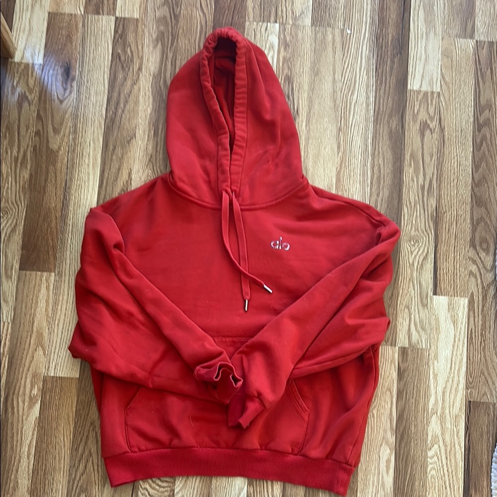 Alo Yoga Accolade Red Hoodie